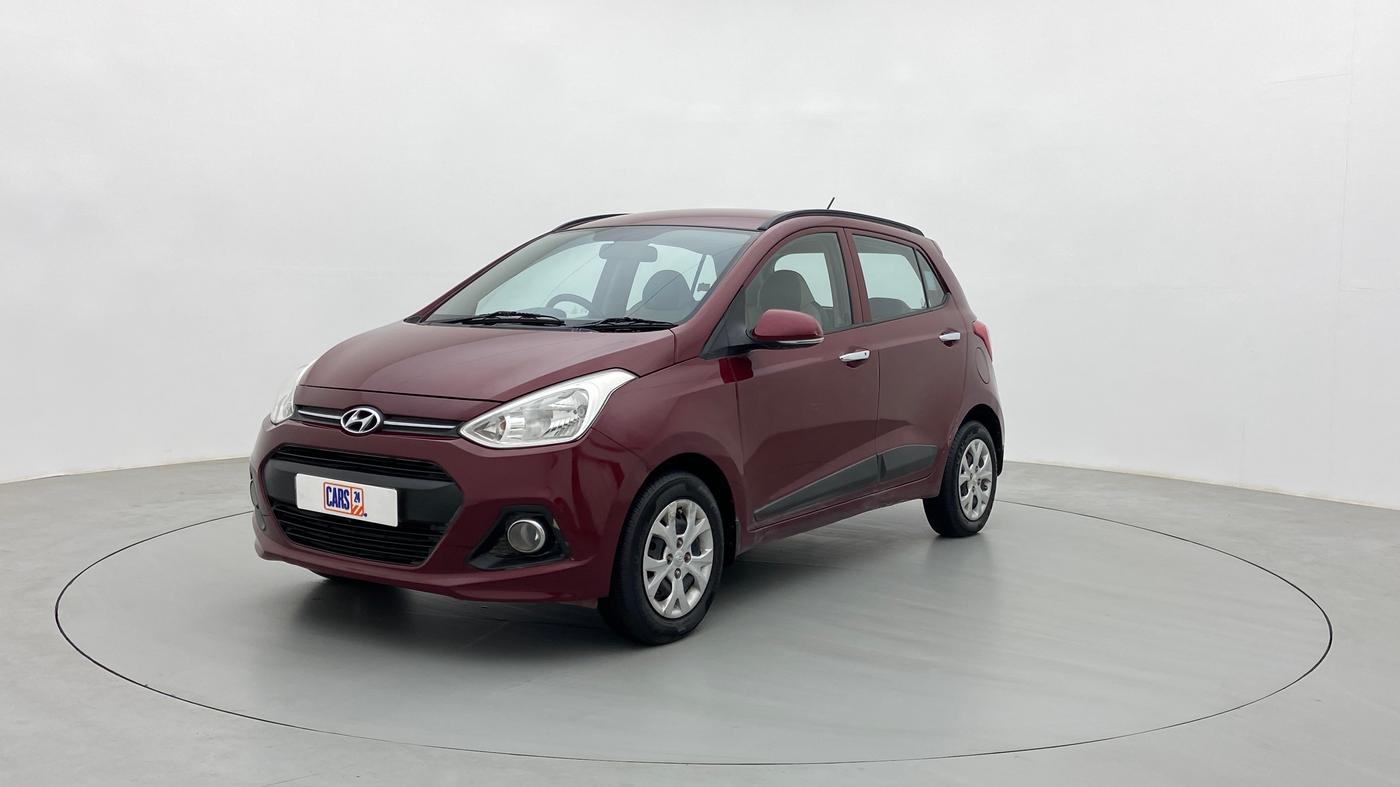 2014 Hyundai Grand i10 SPORTZ 1.2 KAPPA VTVT, Petrol, Manual, 63,799 km, Left Front Diagonal