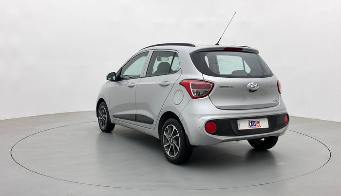 2017 Hyundai Grand i10 SPORTZ (O) 1.2 AT VTVT, Petrol, Automatic, 65,281 km, Left Back Diagonal