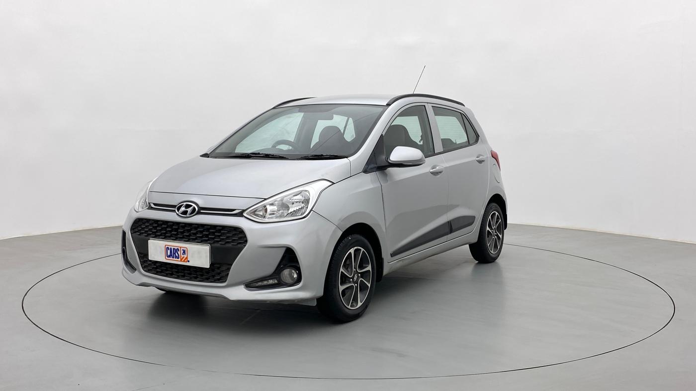 2017 Hyundai Grand i10 SPORTZ (O) 1.2 AT VTVT, Petrol, Automatic, 65,281 km, Left Front Diagonal