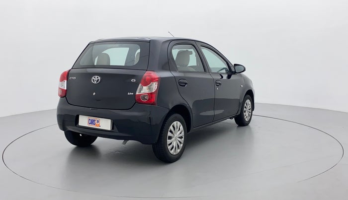 2013 Toyota Etios Liva G, Petrol, Manual, 75,804 km, Right Back Diagonal