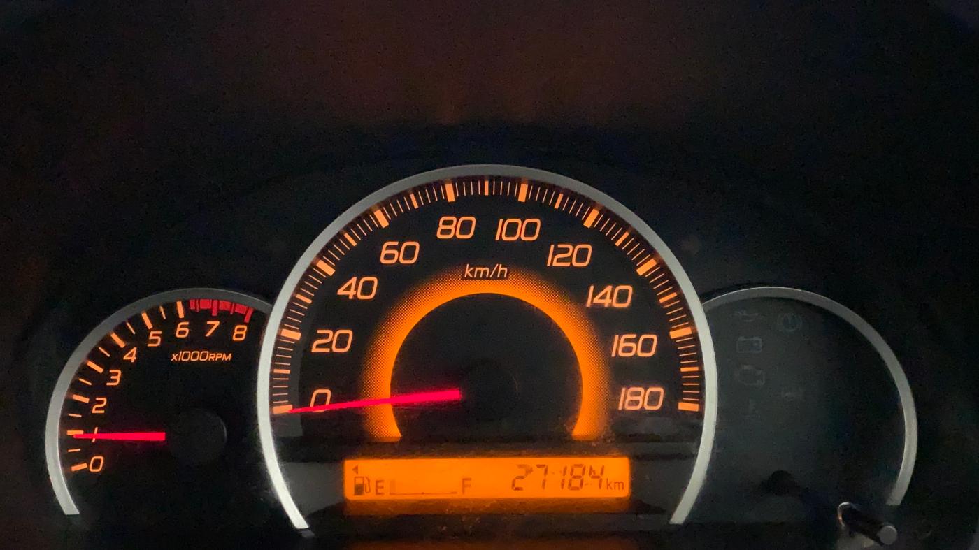 2015 Maruti Wagon R 1.0 VXI, Petrol, Manual, 27,184 km, Odometer Image