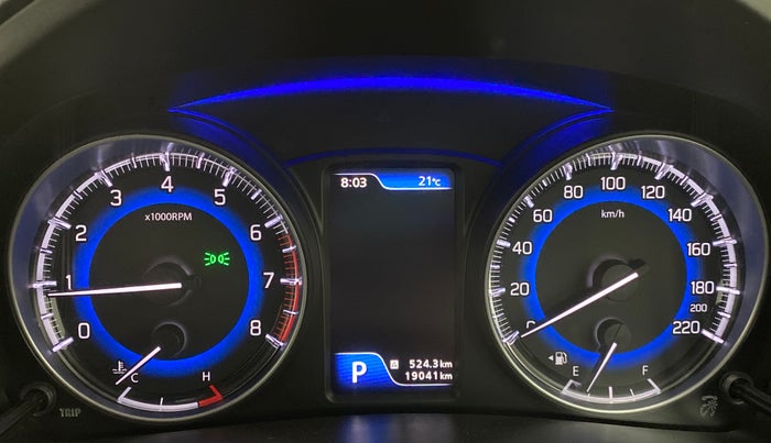 2021 Maruti Baleno ALPHA CVT PETROL 1.2, Petrol, Automatic, 19,087 km, Odometer Image