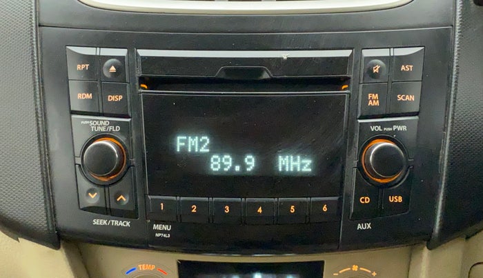 2014 Maruti Swift Dzire ZXI, Petrol, Manual, 62,842 km, Infotainment System
