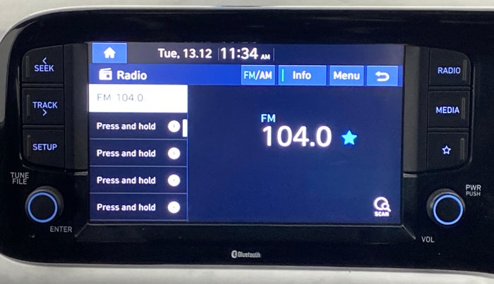 2020 Hyundai GRAND I10 NIOS ASTA PETROL AMT, Petrol, Automatic, 43,646 km, Infotainment System