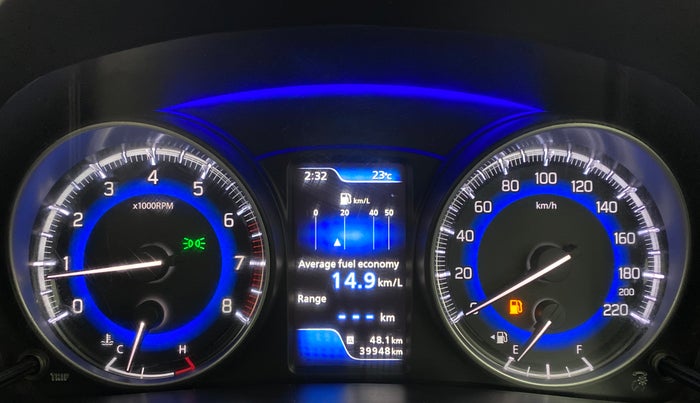 2016 Maruti Baleno ZETA 1.2 K12, Petrol, Manual, 40,183 km, Odometer Image