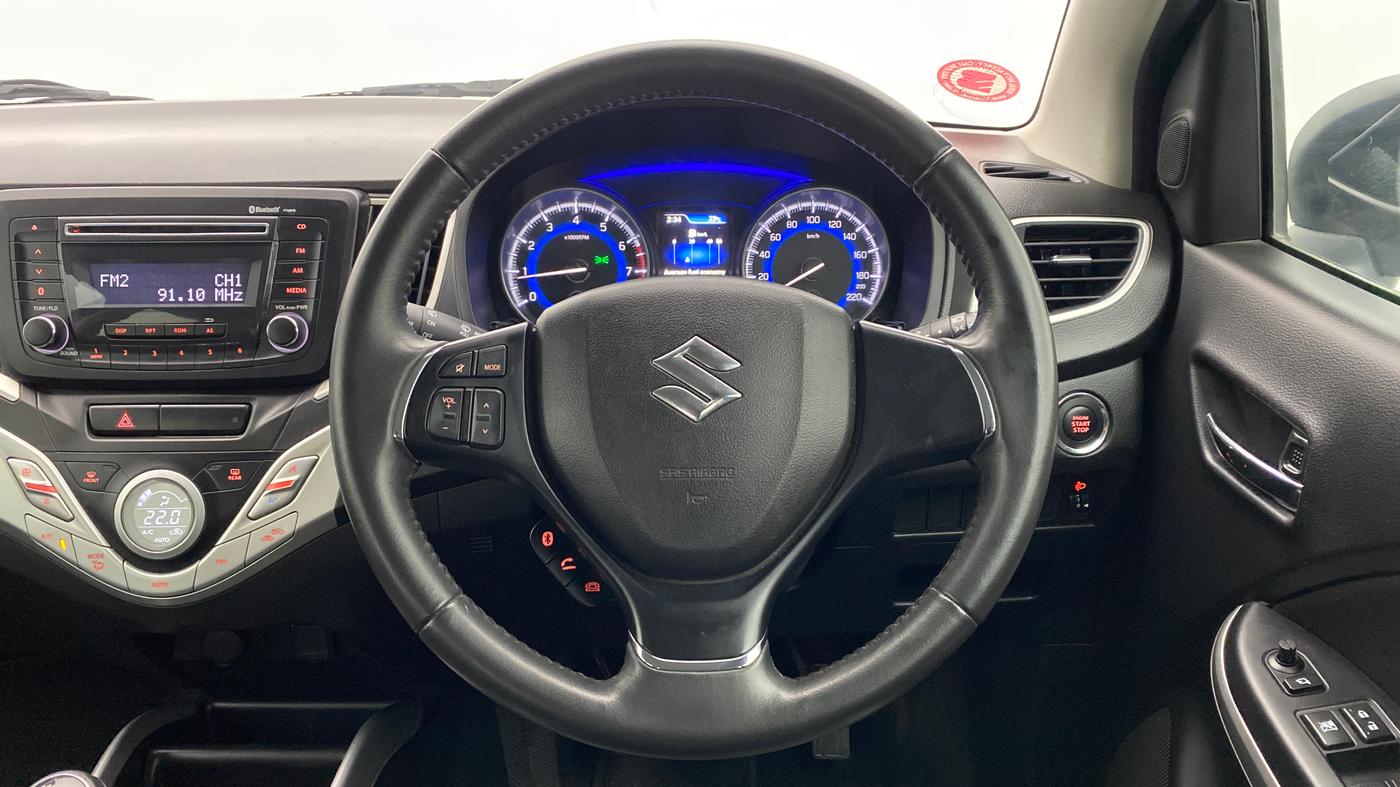 2016 Maruti Baleno ZETA 1.2 K12, Petrol, Manual, 40,183 km, Steering Wheel Close Up