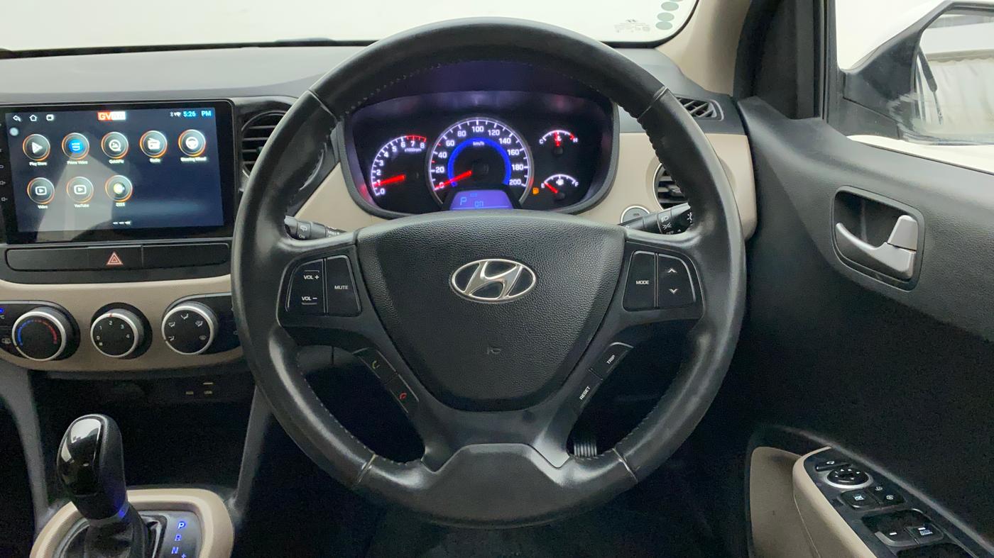 2015 Hyundai Grand i10 ASTA AT 1.2 KAPPA VTVT, Petrol, Automatic, 16,739 km, Steering Wheel Close Up