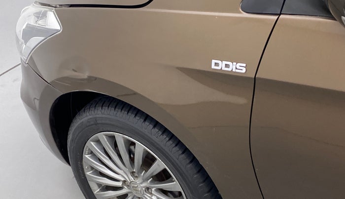 2016 Maruti Ciaz ZDI+ SHVS, Diesel, Manual, 82,681 km, Left fender - Slightly dented