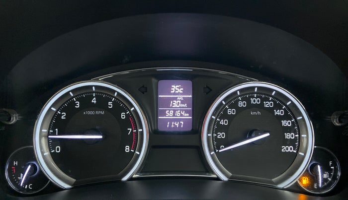 2016 Maruti Ciaz VXI PLUS, Petrol, Manual, 57,845 km, Odometer Image