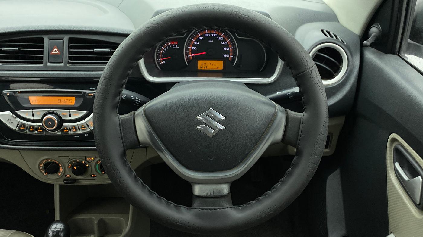 2015 Maruti Alto K10 VXI P, Petrol, Manual, Steering Wheel Close Up