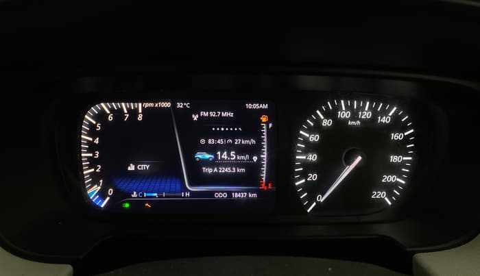 2023 Tata PUNCH CREATIVE  MT, Petrol, Manual, 18,437 km, Odometer Image