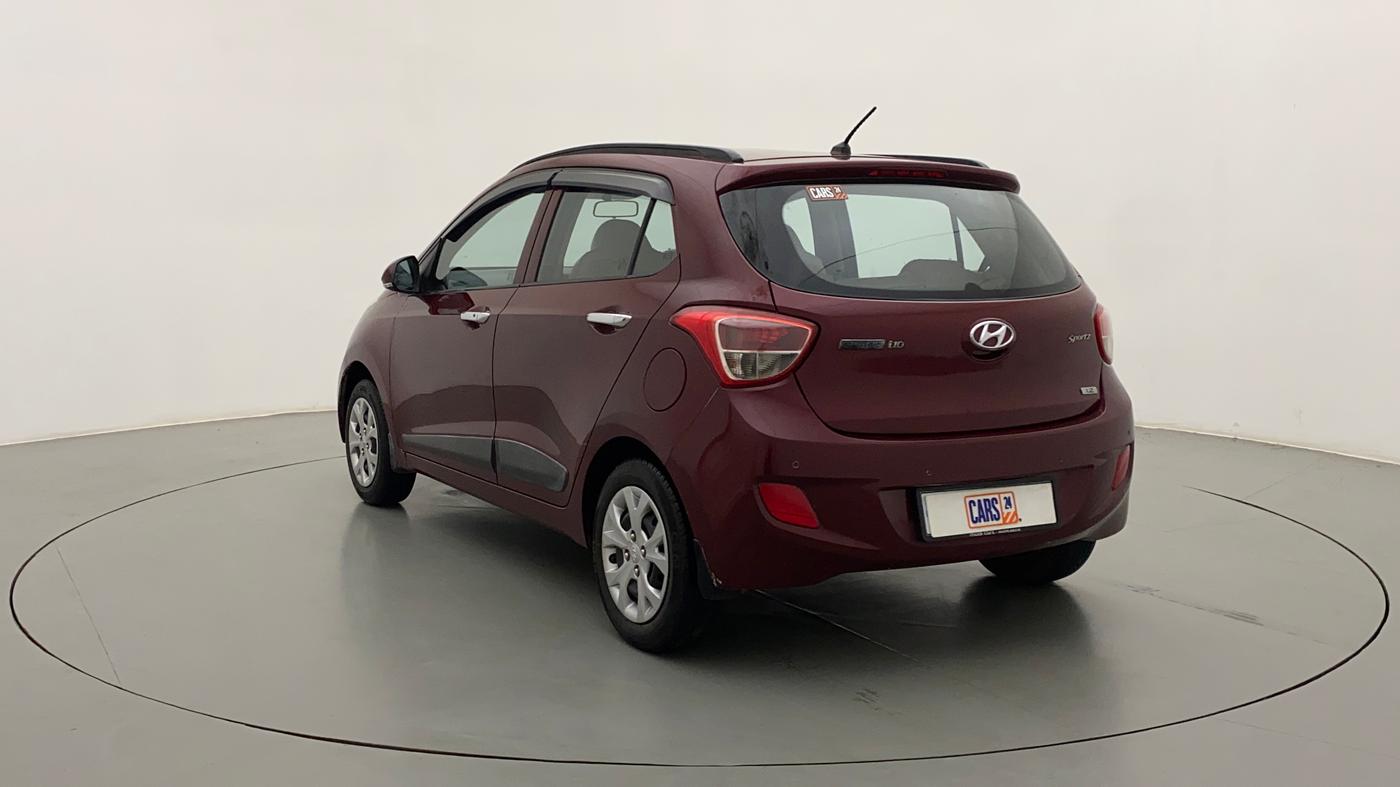 2013 Hyundai Grand i10 SPORTZ 1.2 KAPPA VTVT, CNG, Manual, 67,207 km, Left Back Diagonal