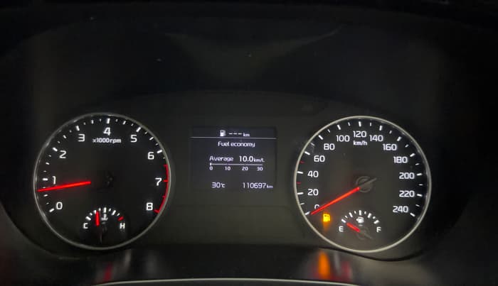 2020 KIA SELTOS HTX 1.5 PETROL, Petrol, Manual, 1,10,688 km, Odometer Image