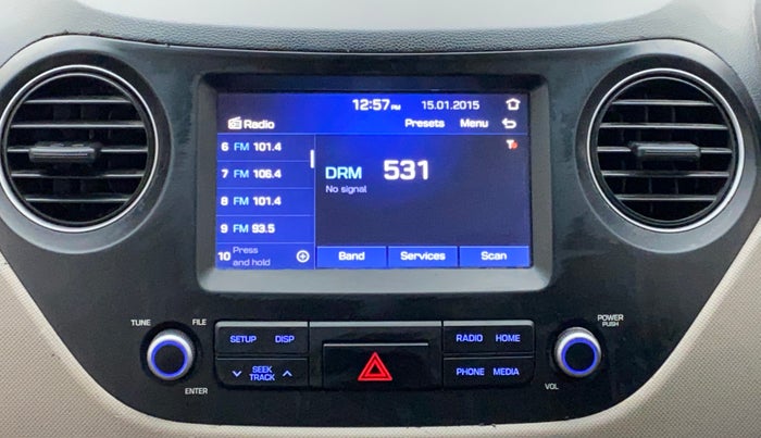 2019 Hyundai Grand i10 SPORTZ 1.2 KAPPA VTVT, Petrol, Manual, 38,771 km, Infotainment System