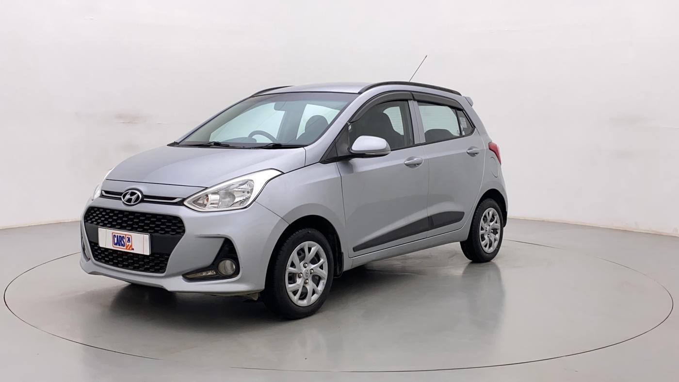 2019 Hyundai Grand i10 SPORTZ 1.2 KAPPA VTVT, Petrol, Manual, 38,771 km, Left Front Diagonal