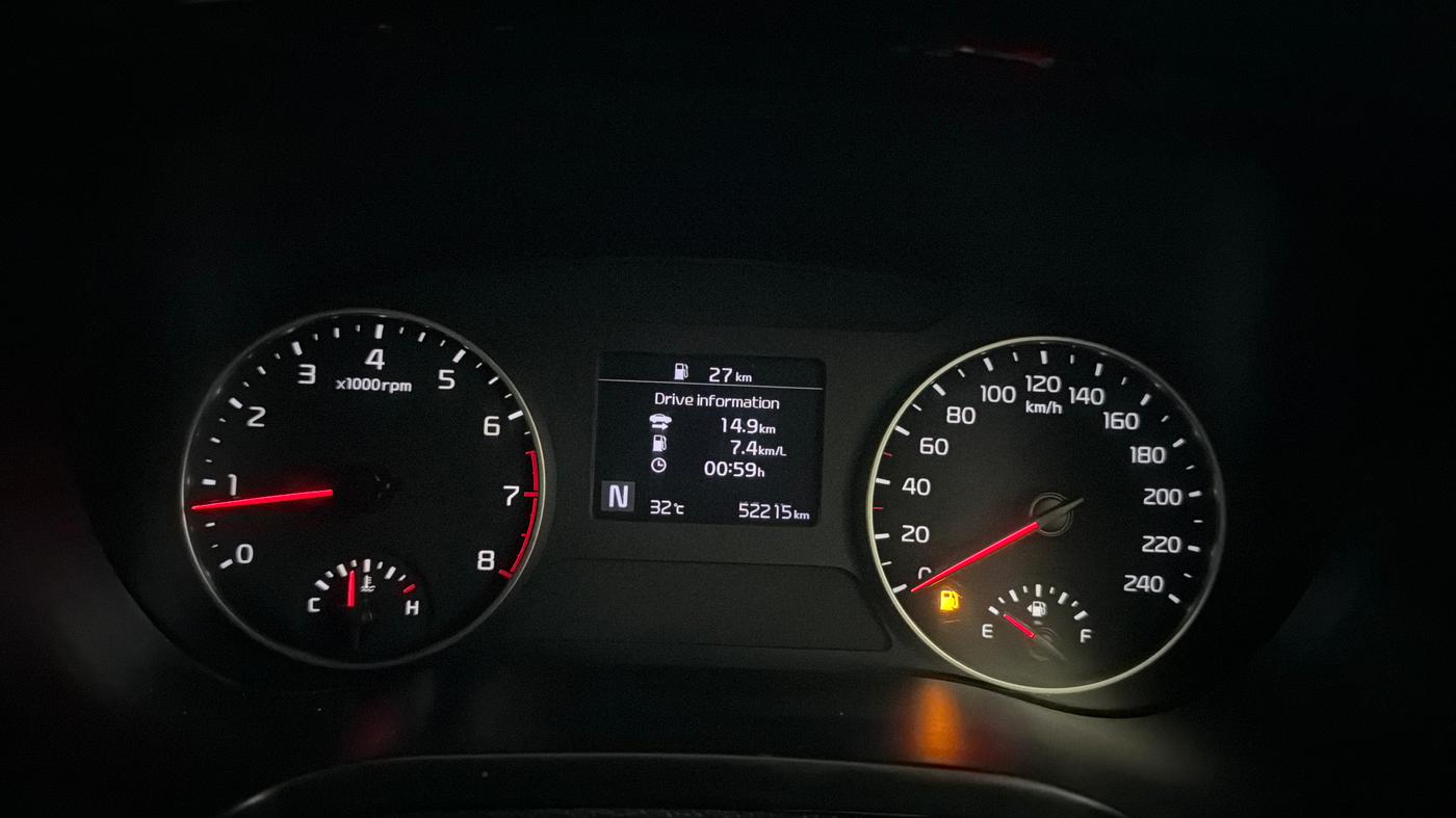 2022 KIA SELTOS HTK PLUS 1.5 IMT, Petrol, Manual, 52,200 km, Odometer Image