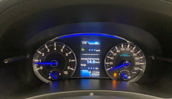 2018 Maruti Ciaz ZETA 1.5 SHVS MT PETROL, Petrol, Manual, 93,365 km, Odometer Image