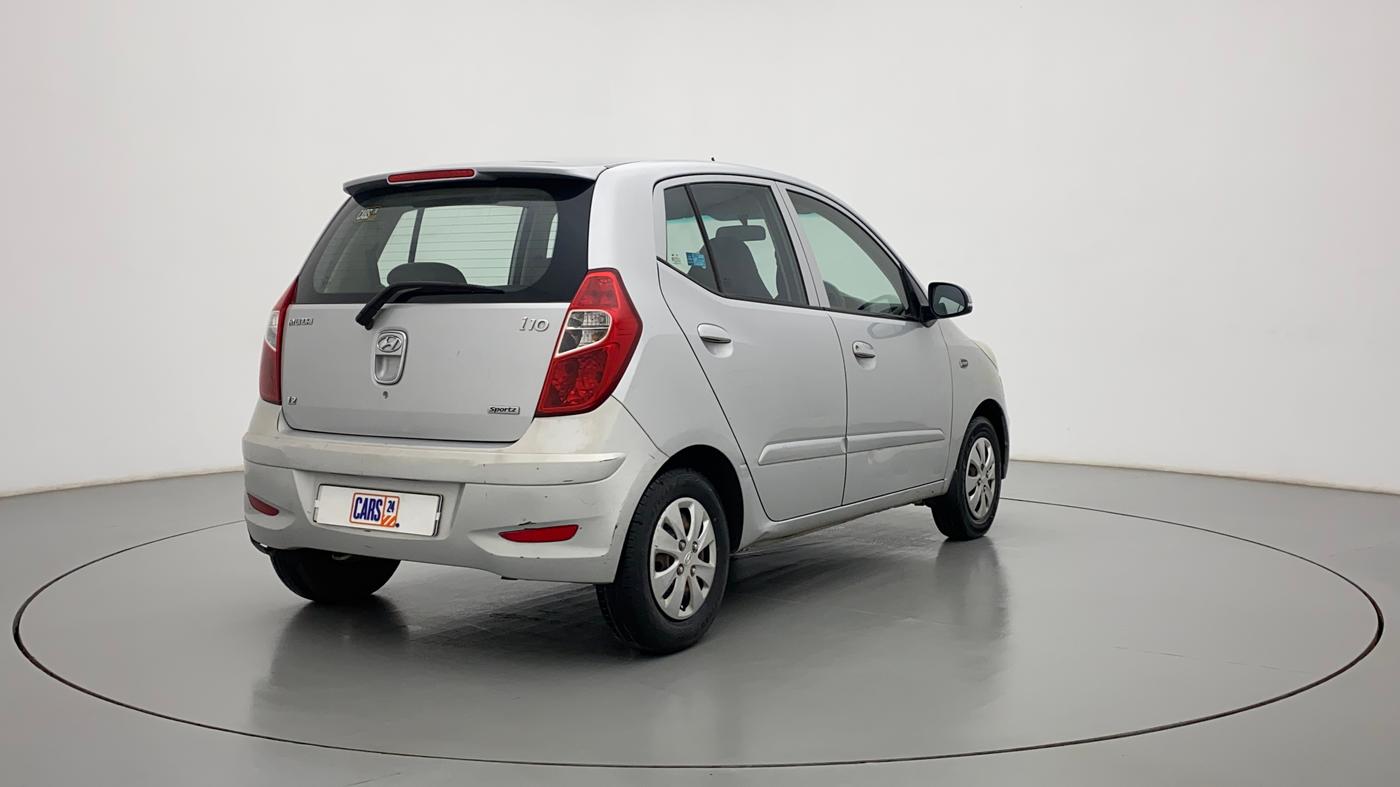 2012 Hyundai i10 SPORTZ 1.2, Petrol, Manual, 86,913 km, Right Back Diagonal