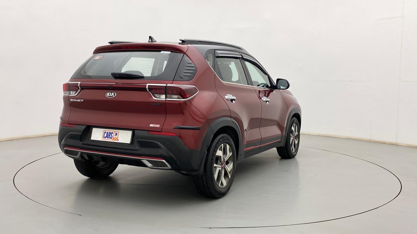 2021 KIA SONET GTX PLUS 1.0 DCT DUAL TONE, Petrol, Automatic, 38,579 km, Right Back Diagonal