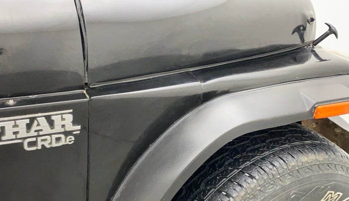 2018 Mahindra Thar CRDE 4X4 AC, Diesel, Manual, 64,643 km, Right fender - Slightly dented