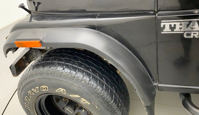 2018 Mahindra Thar CRDE 4X4 AC, Diesel, Manual, 64,643 km, Left fender - Cladding has minor damage
