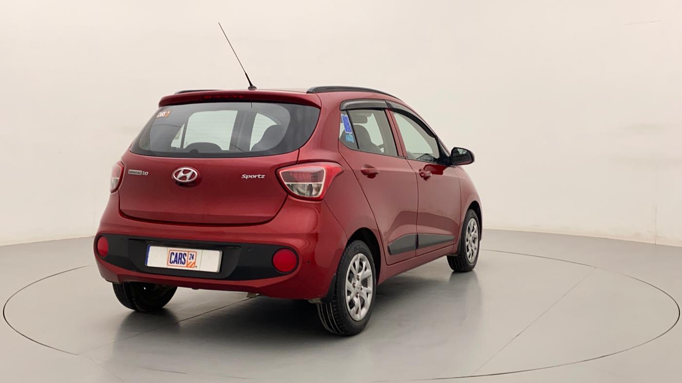 2018 Hyundai Grand i10 SPORTZ 1.2 KAPPA VTVT, Petrol, Manual, 31,350 km, Right Back Diagonal