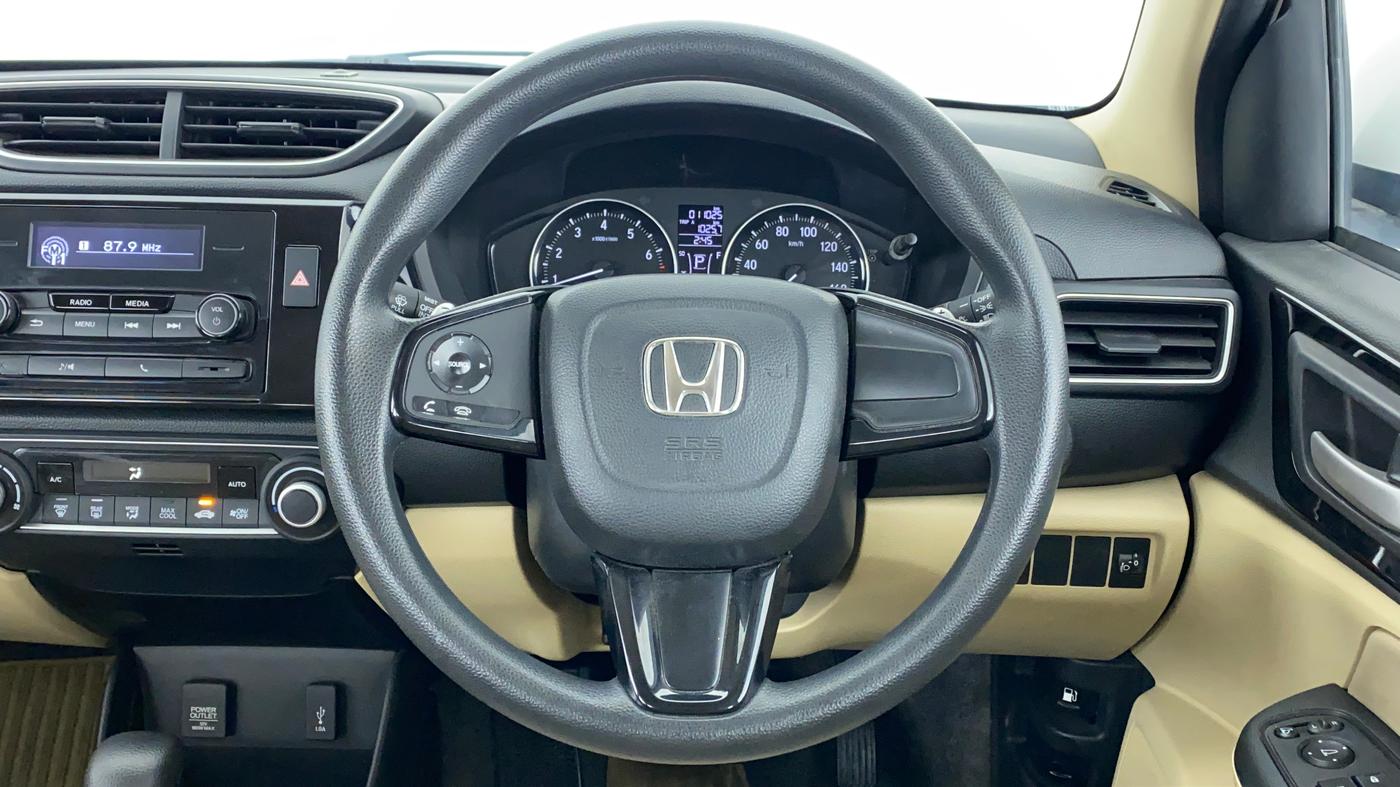 2019 Honda Amaze 1.2 V CVT I VTEC, Petrol, Automatic, 11,008 km, Steering Wheel Close Up