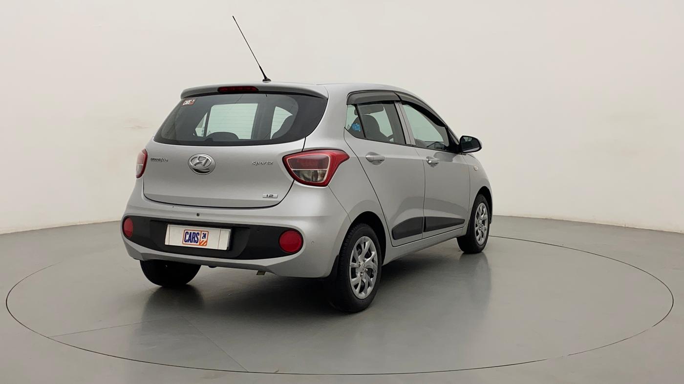 2018 Hyundai Grand i10 SPORTZ 1.2 KAPPA VTVT, Petrol, Manual, 18,049 km, Right Back Diagonal