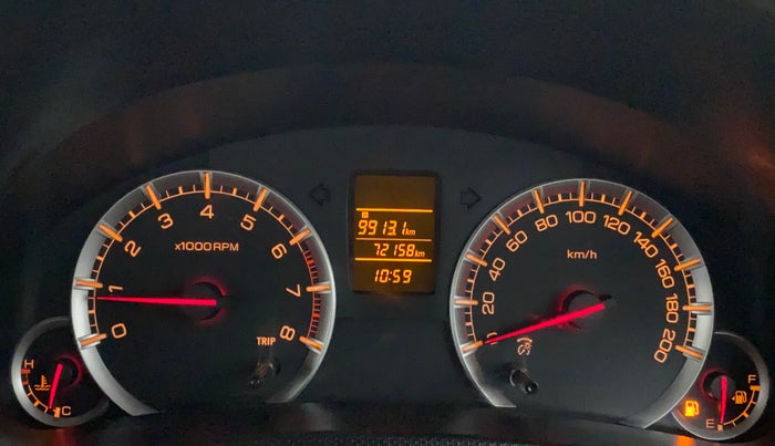 2015 Maruti Swift Dzire VXI, Petrol, Manual, 72,158 km, Odometer Image