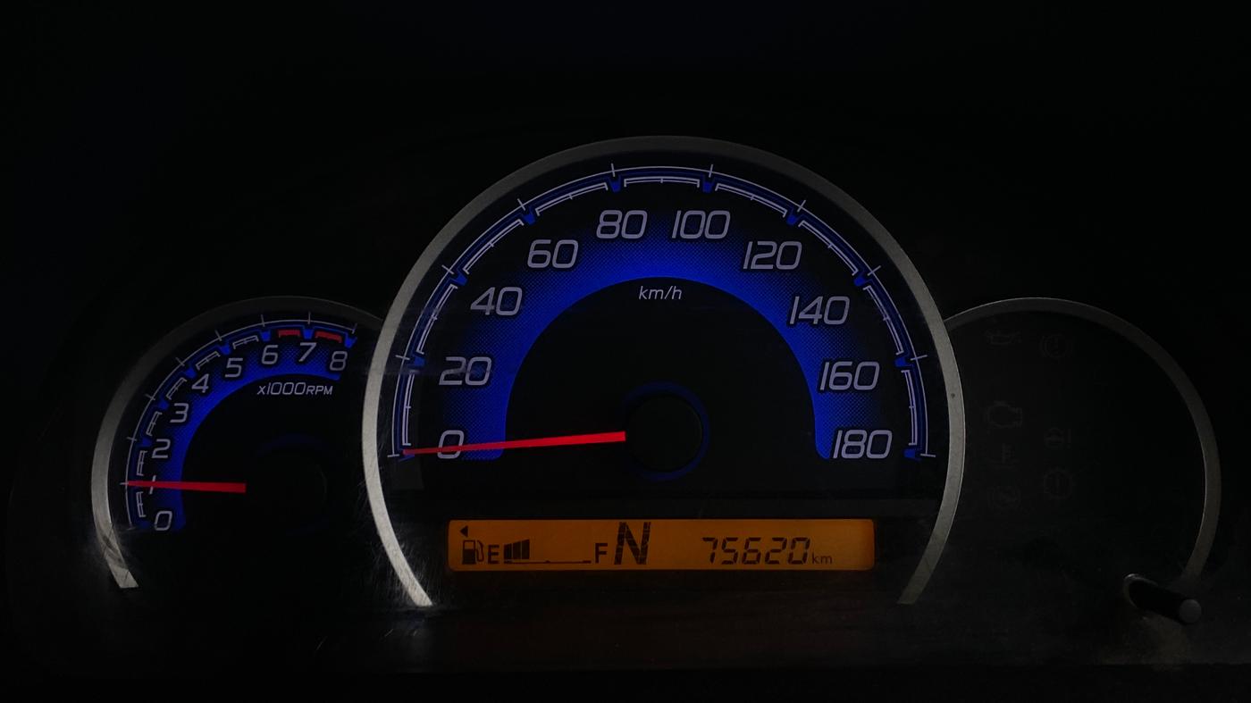 2017 Maruti Wagon R 1.0 VXI AMT, Petrol, Automatic, 75,617 km, Odometer Image