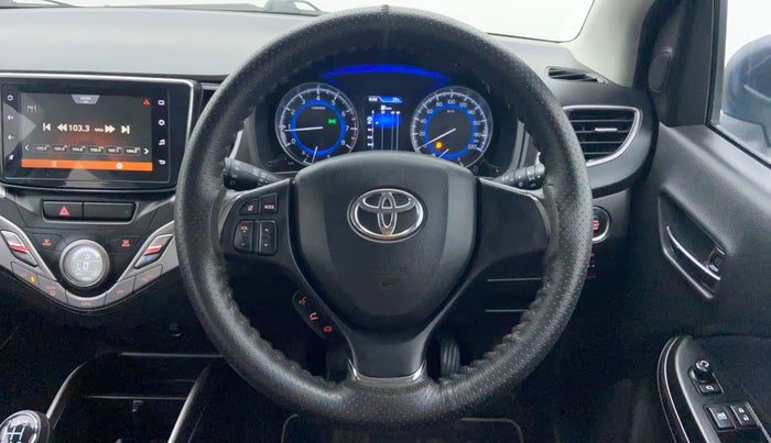 2021 Toyota Glanza G MT PETROL, Petrol, Manual, 7,989 km, Steering Wheel Close Up
