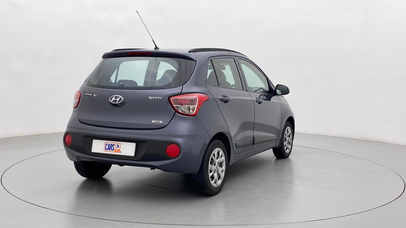 2017 Hyundai Grand i10 1.2 CRDI Sportz O, Diesel, Manual, 55,360 km, Right Back Diagonal