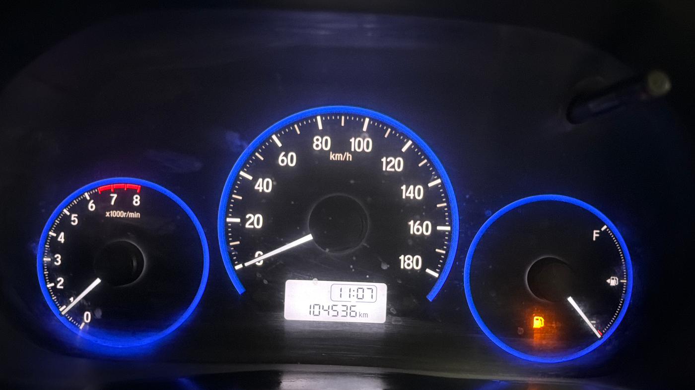 2017 Honda Amaze 1.2L I-VTEC S, CNG, Manual, 1,04,527 km, Odometer Image