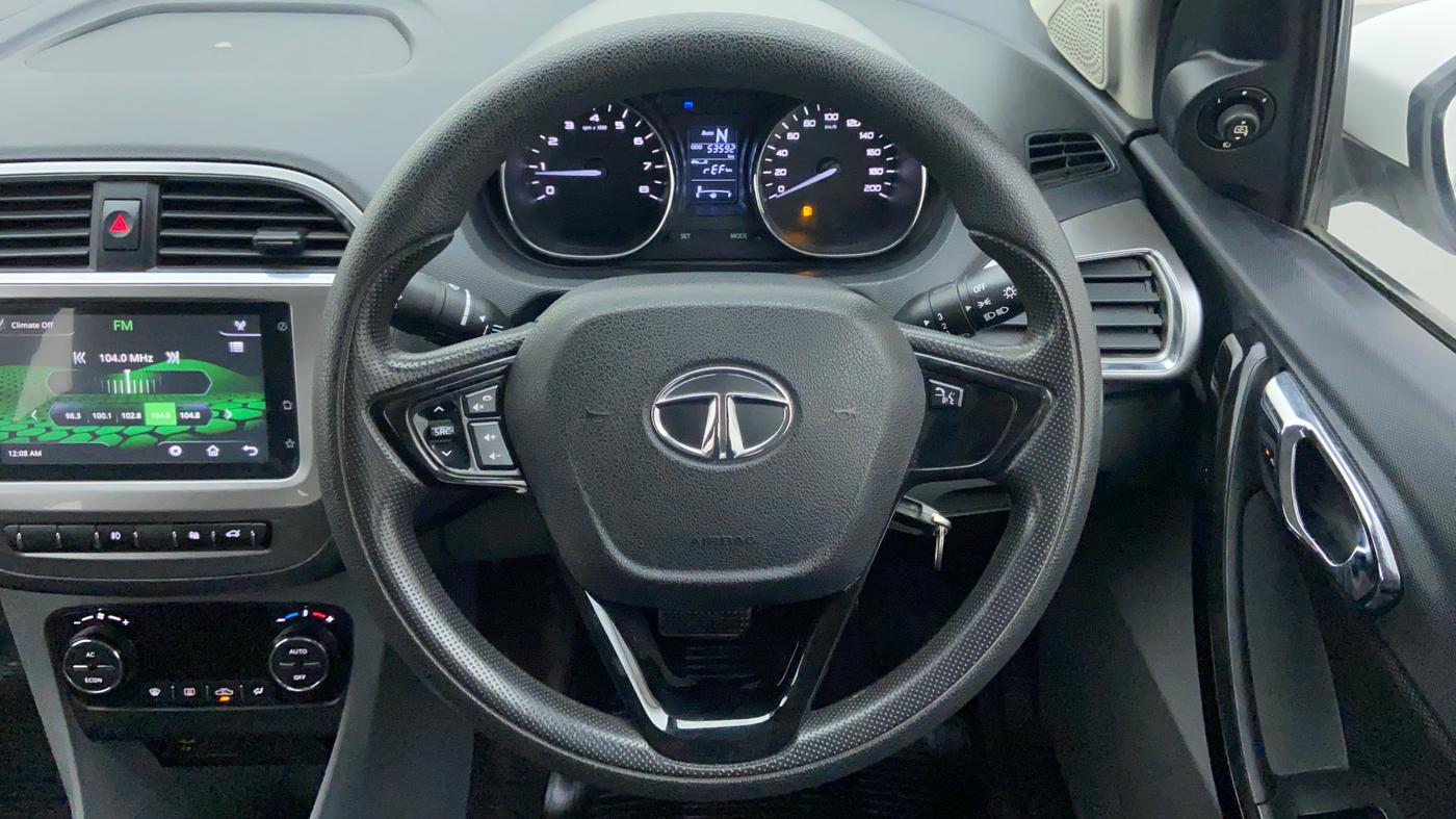 2019 Tata TIGOR 1.2 XZA+ RTN, CNG, Automatic, 53,721 km, Steering Wheel Close Up