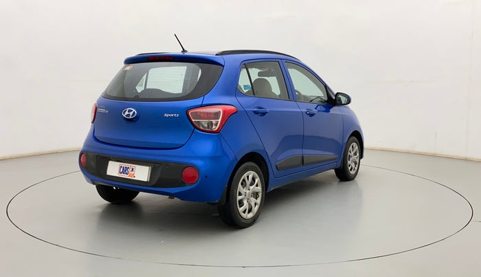 2018 Hyundai Grand i10 SPORTZ 1.2 KAPPA VTVT, Petrol, Manual, 38,086 km, Right Back Diagonal