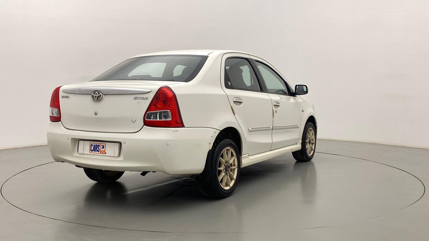 2011 Toyota Etios V, Petrol, Manual, 60,990 km, Right Back Diagonal