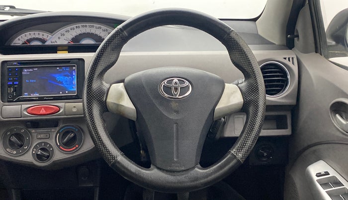 2011 Toyota Etios V, Petrol, Manual, 60,990 km, Steering Wheel Close Up