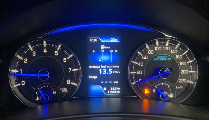 2019 Maruti Ciaz ALPHA 1.5 SHVS PETROL, Petrol, Manual, 31,620 km, Odometer Image