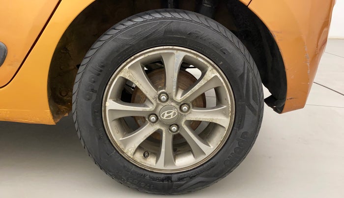 2014 Hyundai Grand i10 ASTA (O) 1.2 KAPPA VTVT, Petrol, Manual, 91,406 km, Left Rear Wheel