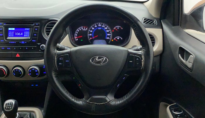 2014 Hyundai Grand i10 ASTA (O) 1.2 KAPPA VTVT, Petrol, Manual, 91,406 km, Steering Wheel Close Up