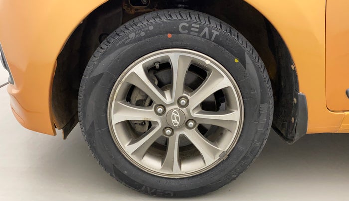 2014 Hyundai Grand i10 ASTA (O) 1.2 KAPPA VTVT, Petrol, Manual, 91,406 km, Left Front Wheel