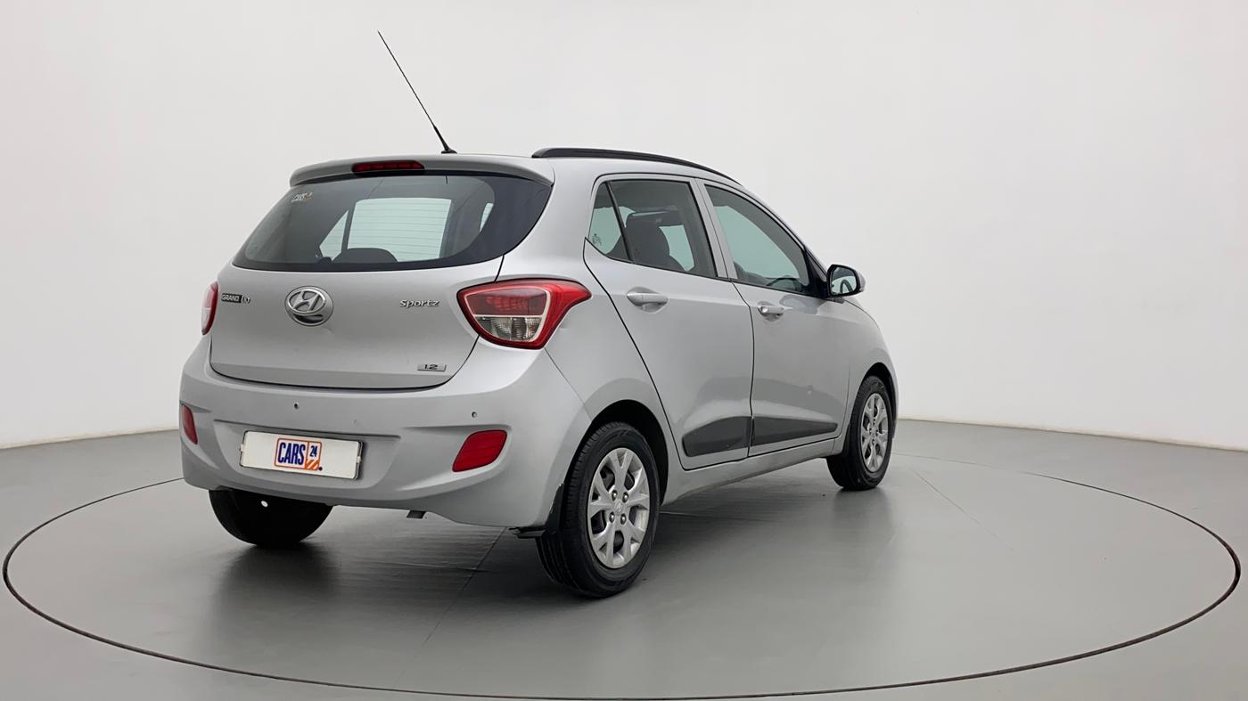 2015 Hyundai Grand i10 SPORTZ 1.2 KAPPA VTVT, Petrol, Manual, 43,169 km, Right Back Diagonal