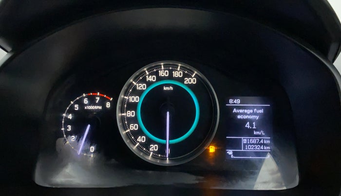 2017 Maruti IGNIS DELTA 1.2, Petrol, Manual, 1,02,393 km, Odometer Image