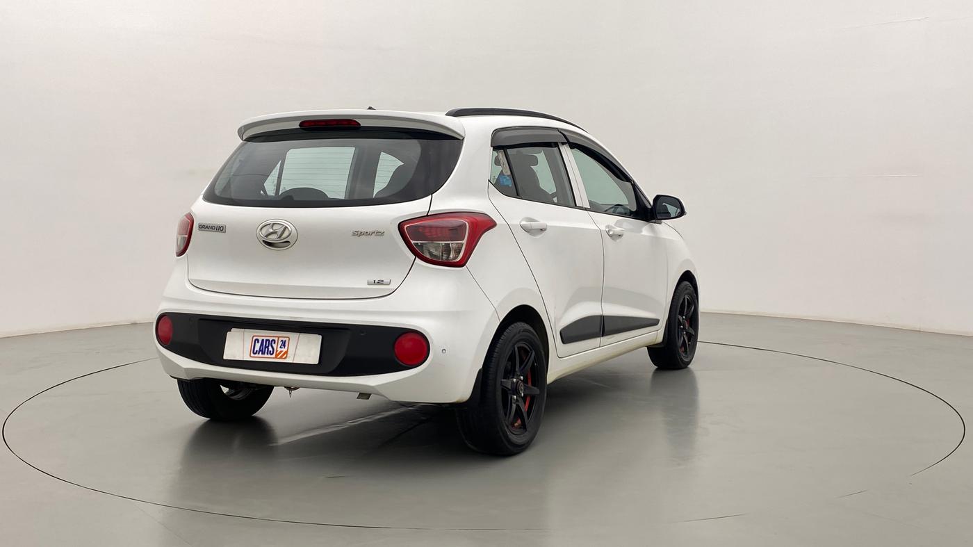 2019 Hyundai Grand i10 SPORTZ 1.2 KAPPA VTVT, Petrol, Manual, 77,397 km, Right Back Diagonal