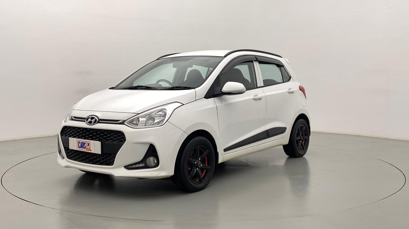 2019 Hyundai Grand i10 SPORTZ 1.2 KAPPA VTVT, Petrol, Manual, 77,397 km, Left Front Diagonal