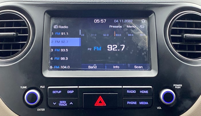 2019 Hyundai Grand i10 SPORTZ 1.2 KAPPA VTVT, Petrol, Manual, 77,397 km, Infotainment System