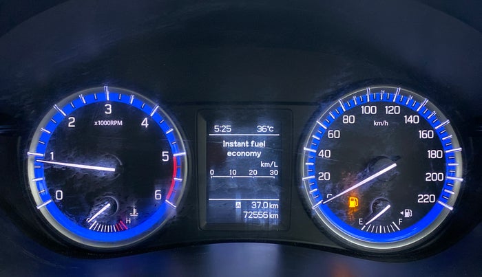 2017 Maruti S Cross ZETA 1.3, Diesel, Manual, 72,625 km, Odometer Image