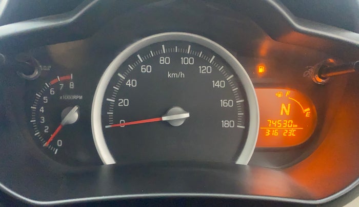 2015 Maruti Celerio VXI AMT, Petrol, Automatic, 74,550 km, Odometer Image