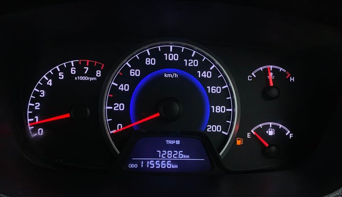 2018 Hyundai Grand i10 ASTA 1.2 KAPPA VTVT, Petrol, Manual, 1,15,563 km, Odometer Image