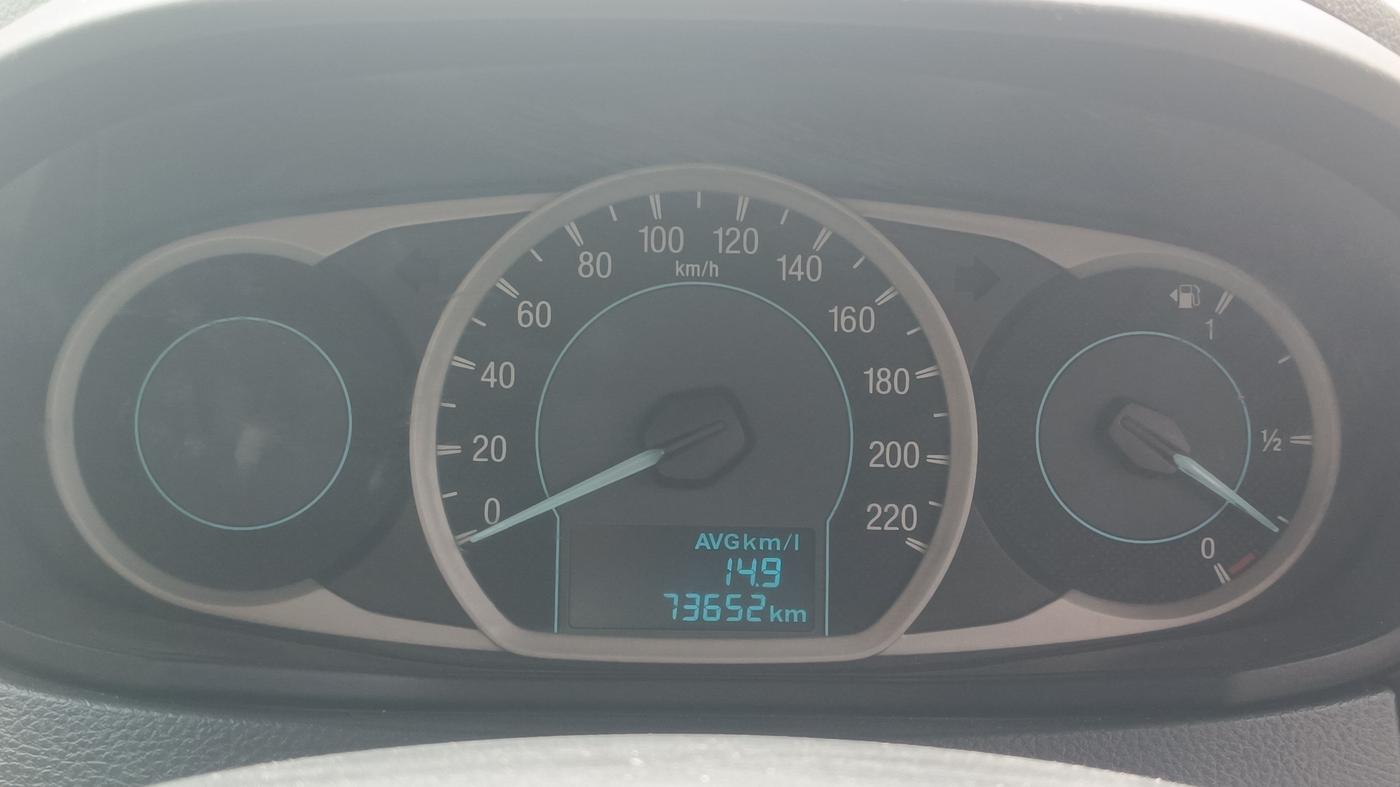2016 Ford Figo Aspire AMBIENTE 1.2 PETROL, Petrol, Manual, 73,652 km, Odometer Image